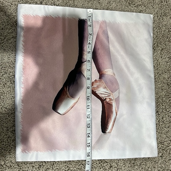 Pointe Shoe Pillow Cover. Does not include pillow. - Picture 5 of 5
